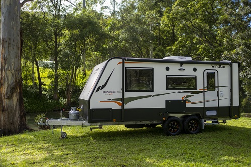 Windsor Genesis caravan in bush